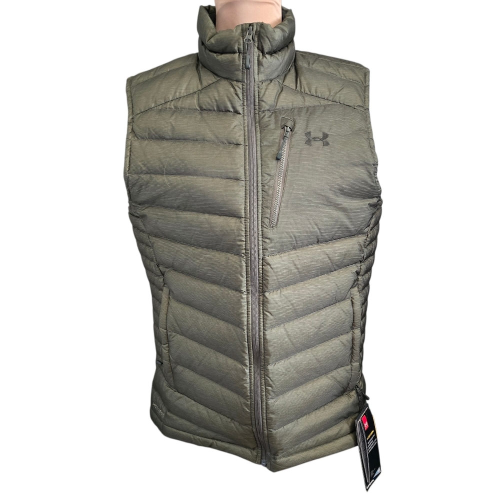 NWT Men's Under Armour Storm Down Green Vest Coldgear - Large
